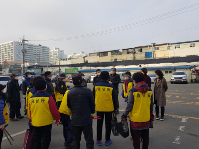 역전 시장 부근 환경 정비(21.3.8~21.3.10)