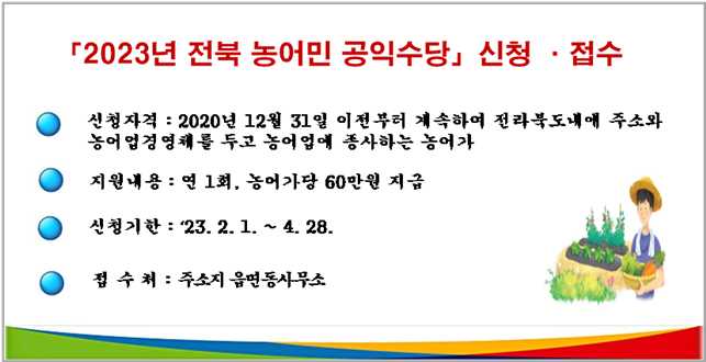 2023년전북농어민공익수당